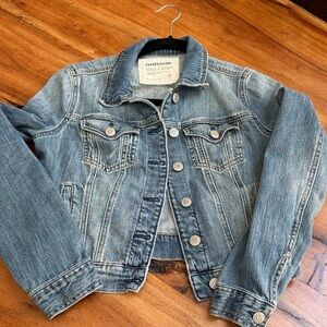 Garage Blue Denim Jacket with Button Accents- size Small